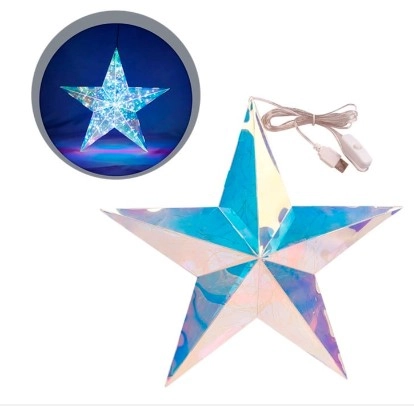Estrela Natalina 100leds 32x32cm Zein