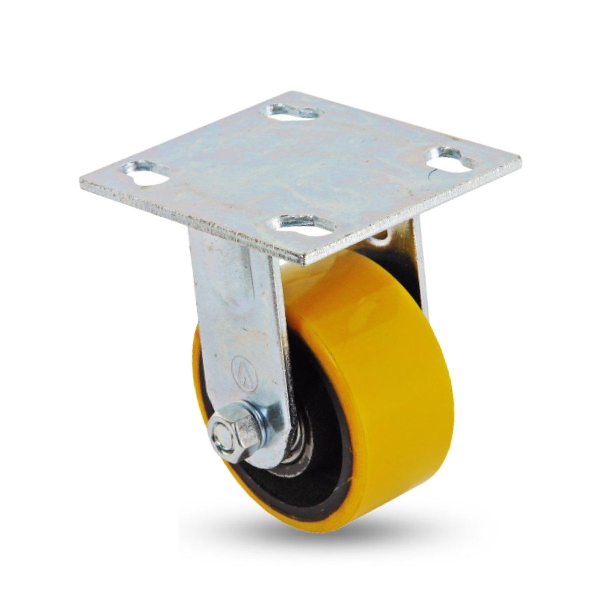 Rodízio Fixo Pu 6" Laranja - Ajax, Tamanho: 6"