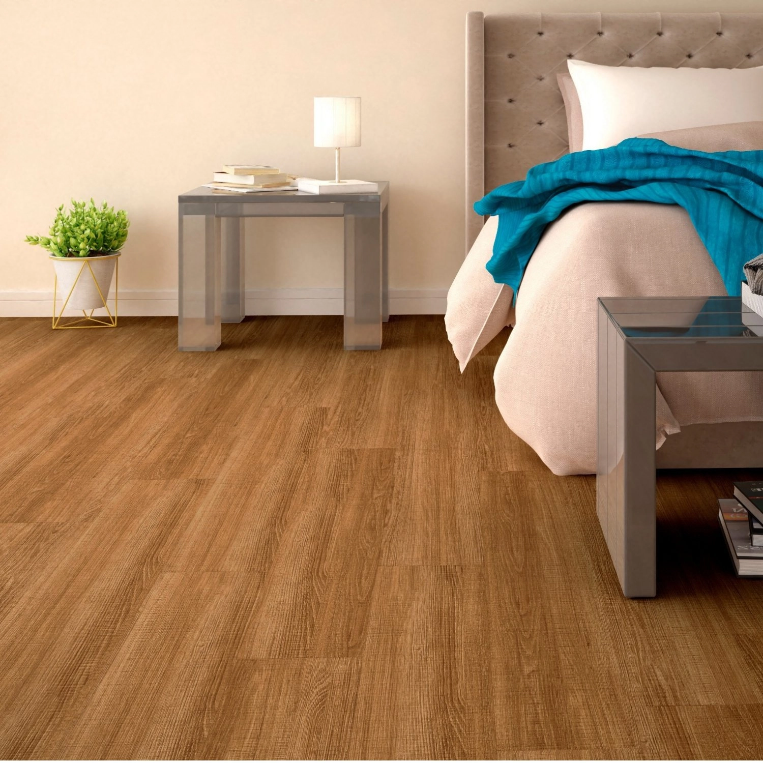 Piso Vinílico Em Régua Ruffino Sofisticato 2mm X 17,78cm X 121,98cm - Caixa Com 3,9m2 - Tauari