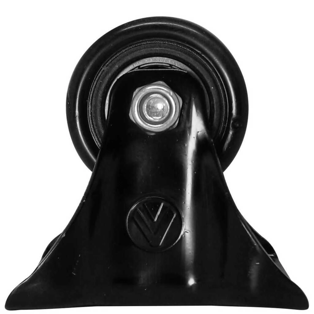 Rodízio Pvc Preto 1.5/8" 41mm Fixo - A09410-f - Ajax