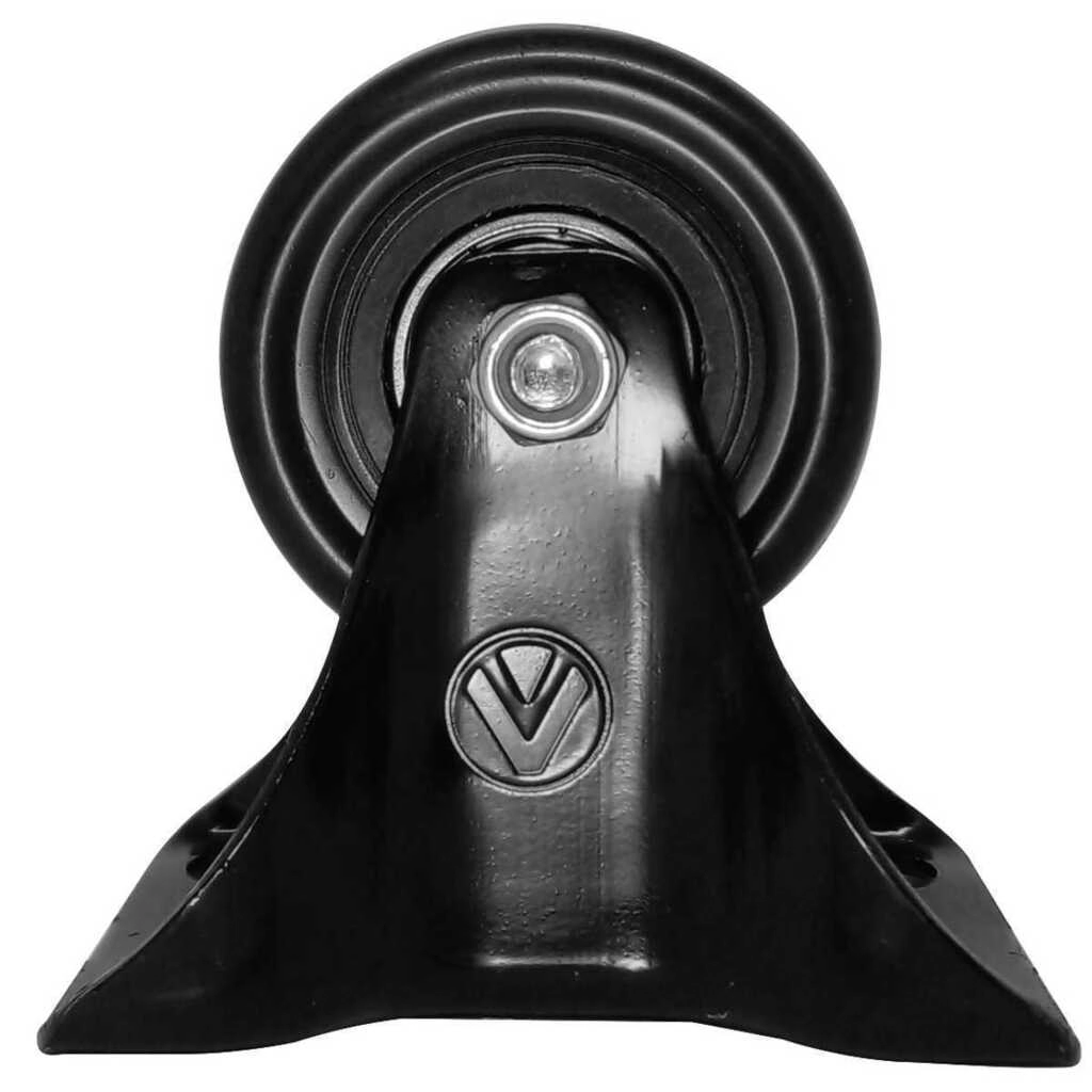Rodízio Pvc Preto 2" 50mm Fixo - A09420-f - Ajax