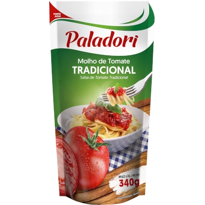 Molho Tomate Paladori Trad 340g