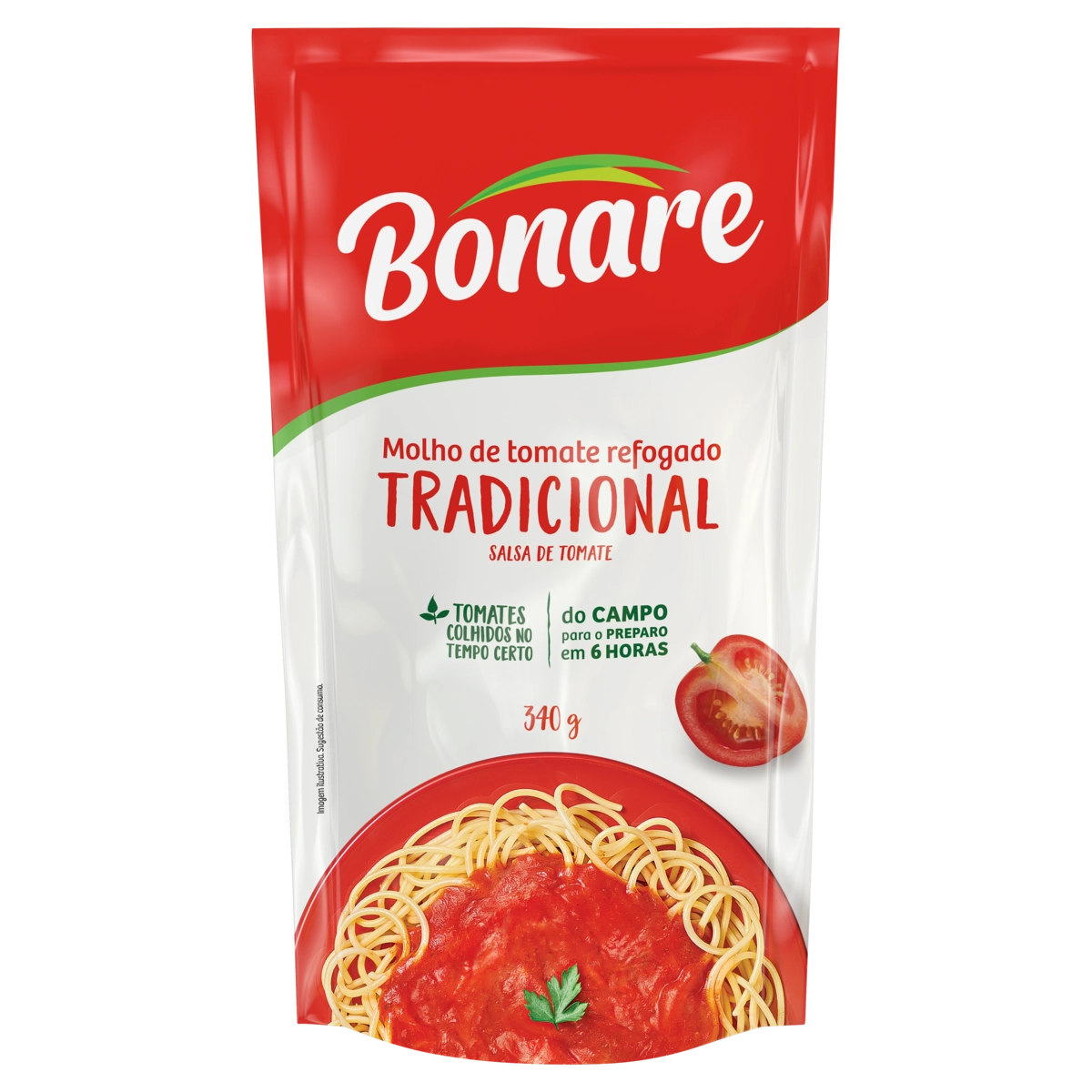 Molho De Tomate Tradicional Bonare Sachê 300g