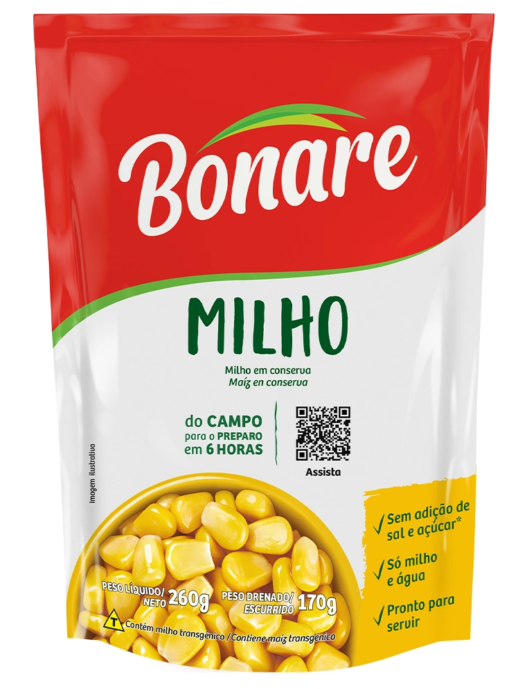 Milho Verde Em Conserva Bonare Sachê 170g