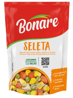 Seleta De Legumes Em Conserva Bonare Sachê 170g