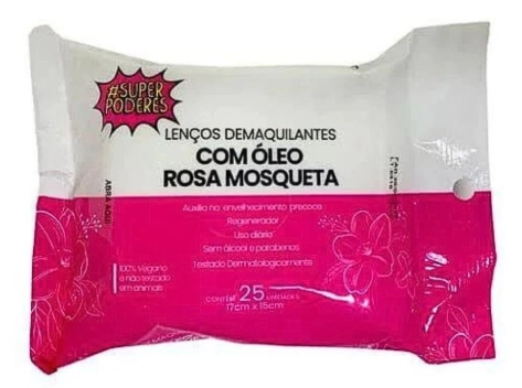 Lenço Demaquilante óleo De Rosa Mosqueta Super Poderes 25un