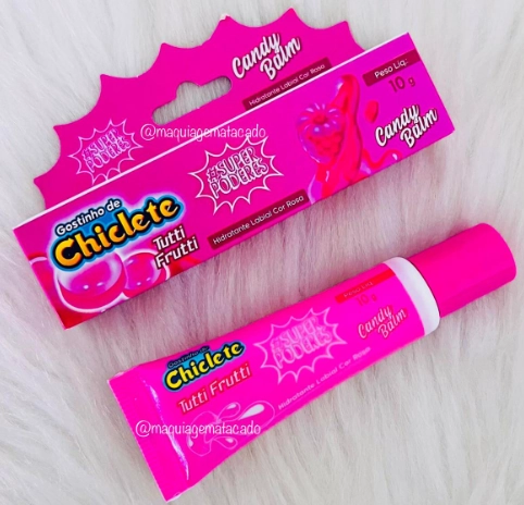 Gloss Candy Balm Chiclete Tutti Frutti Hlsp010 Super Poderes