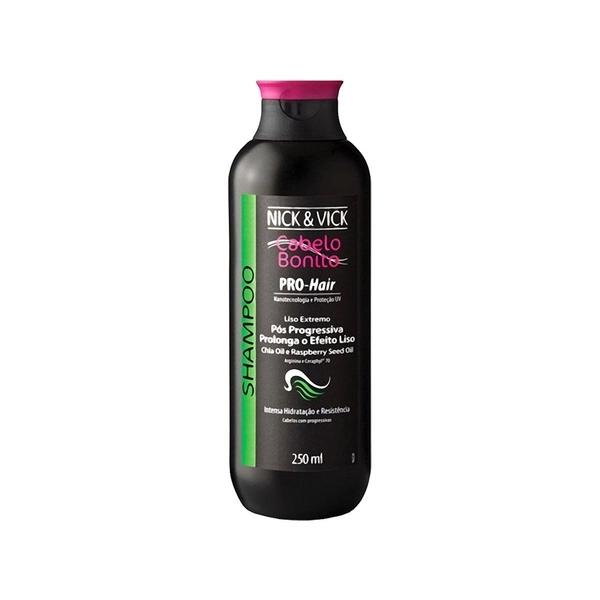 Shampoo Nick Vick Pro Hair Liso Extremo Pós Progressiva