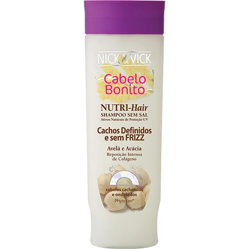 Shampoo Nutri Hair Cachos Definidos E Sem Frizz Phytolan 300ml Nick Vick