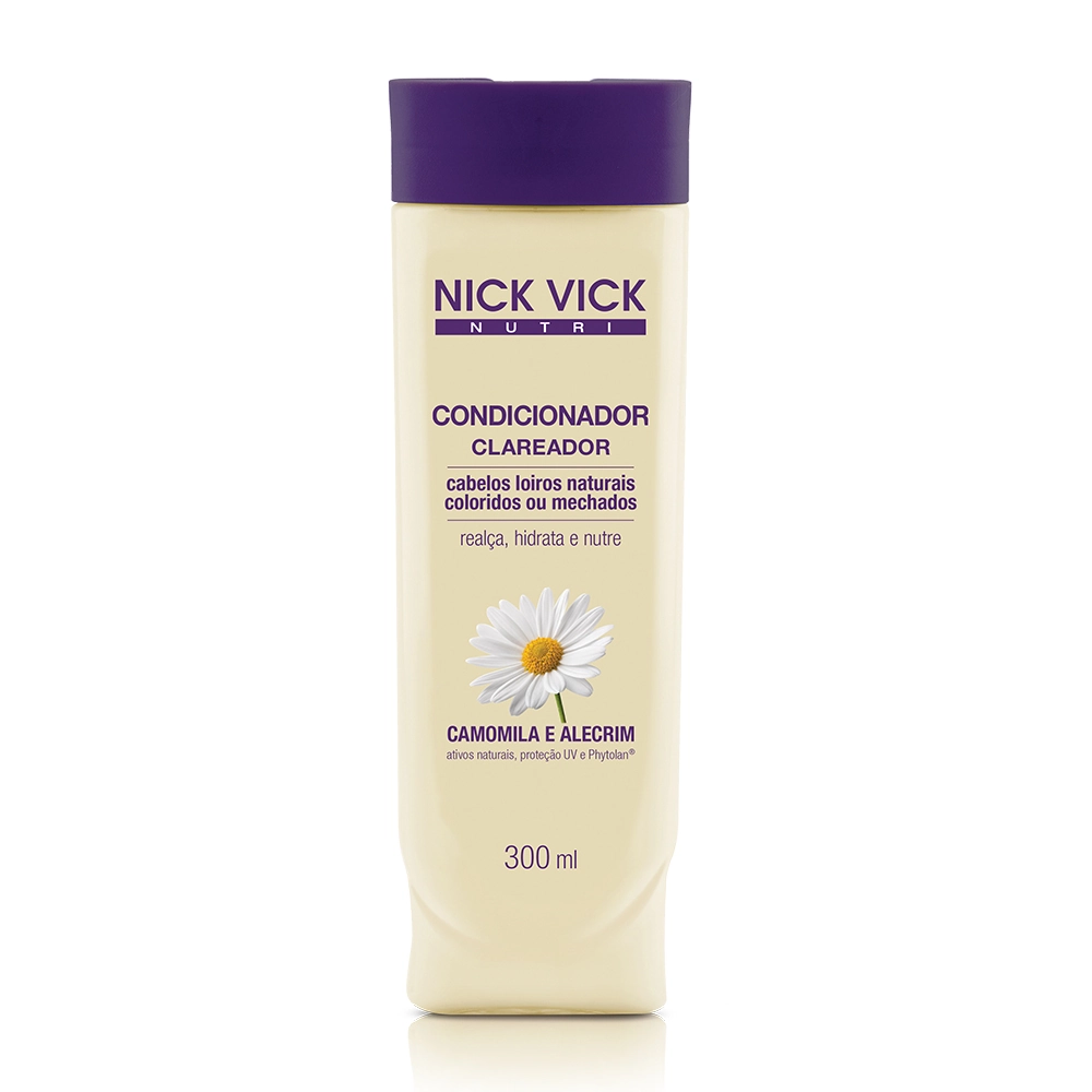 Condicionador Cabelo Bonito Nutri Hair Clareador Camomila/alecrim 300ml Nick Vick