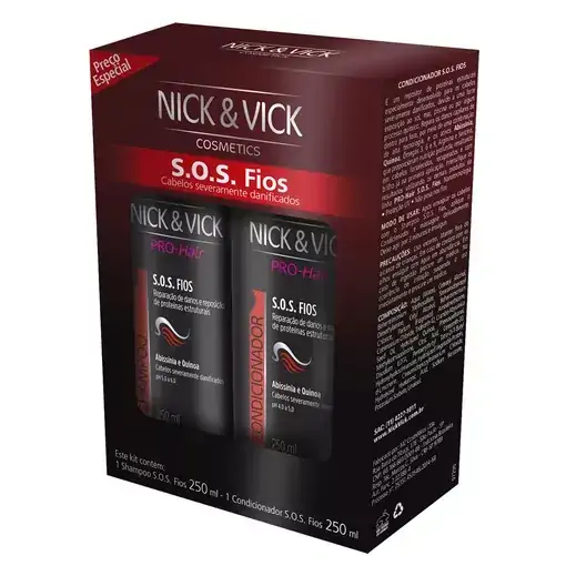 Kit Shampoo Condicionador 250g Nick Vick