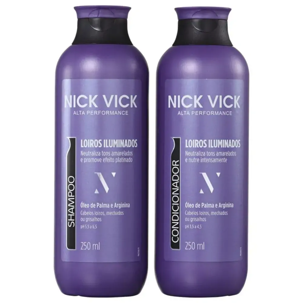 Nick Vick Pro Loiros Iluminados Kit Sh Cond 250g