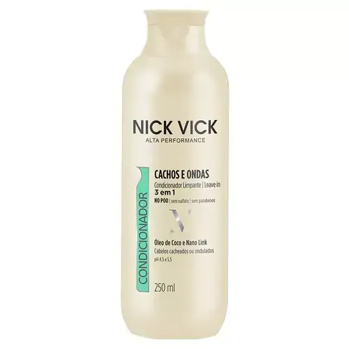 Condicionador Cachos E Ondas 250ml Nick Vick