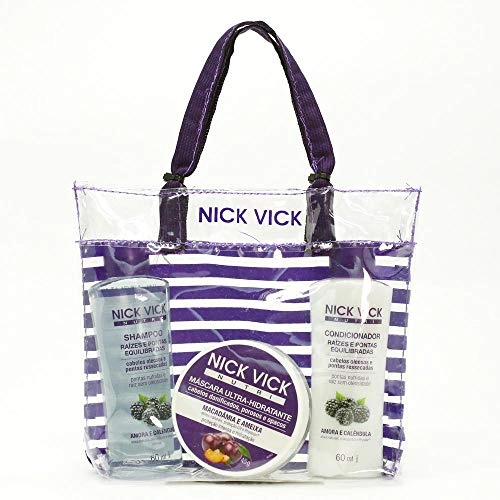 Nick Vick Nutri Kit Viagem Sh Cond Masc Raizes Pontas