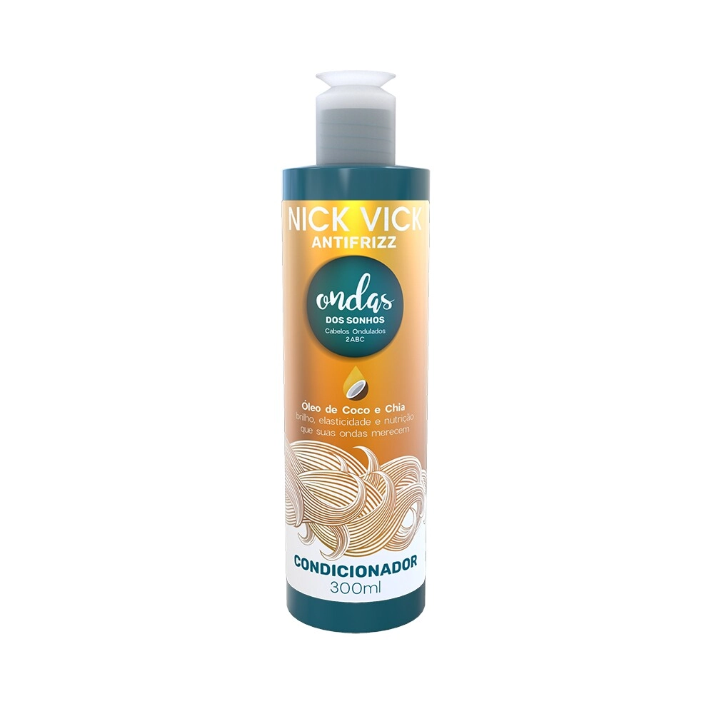 Nick Vick Antifrizz Cond 300ml Ondas