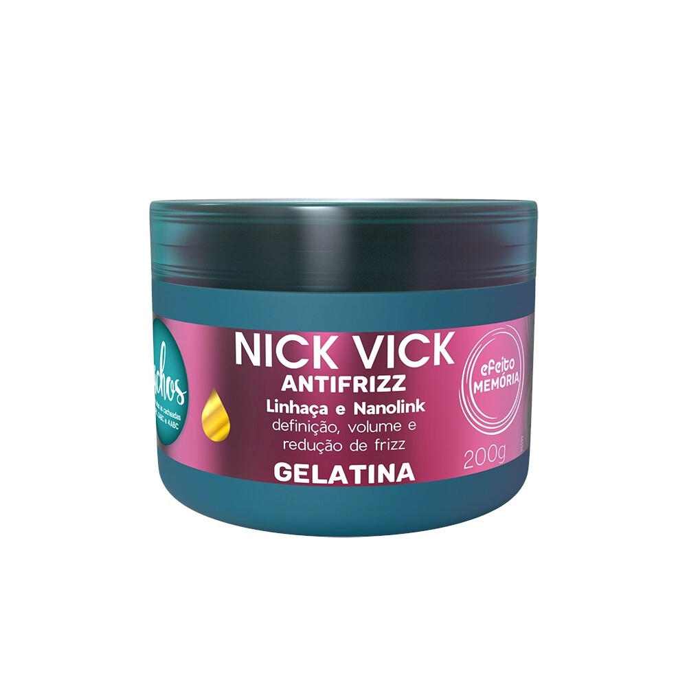 Nick Vick Antifrizz Gelatina 200g Cachos