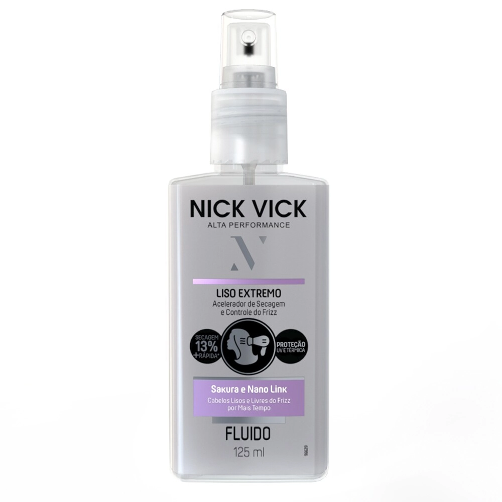 Nick Vick Ap Fluido Liso Extr Aceler Secag 125 Ml