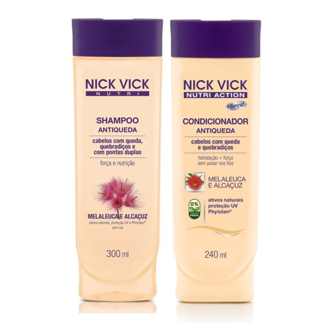 Nick Vick Nutri Antiqueda Kit Sh 300ml Cond 240ml