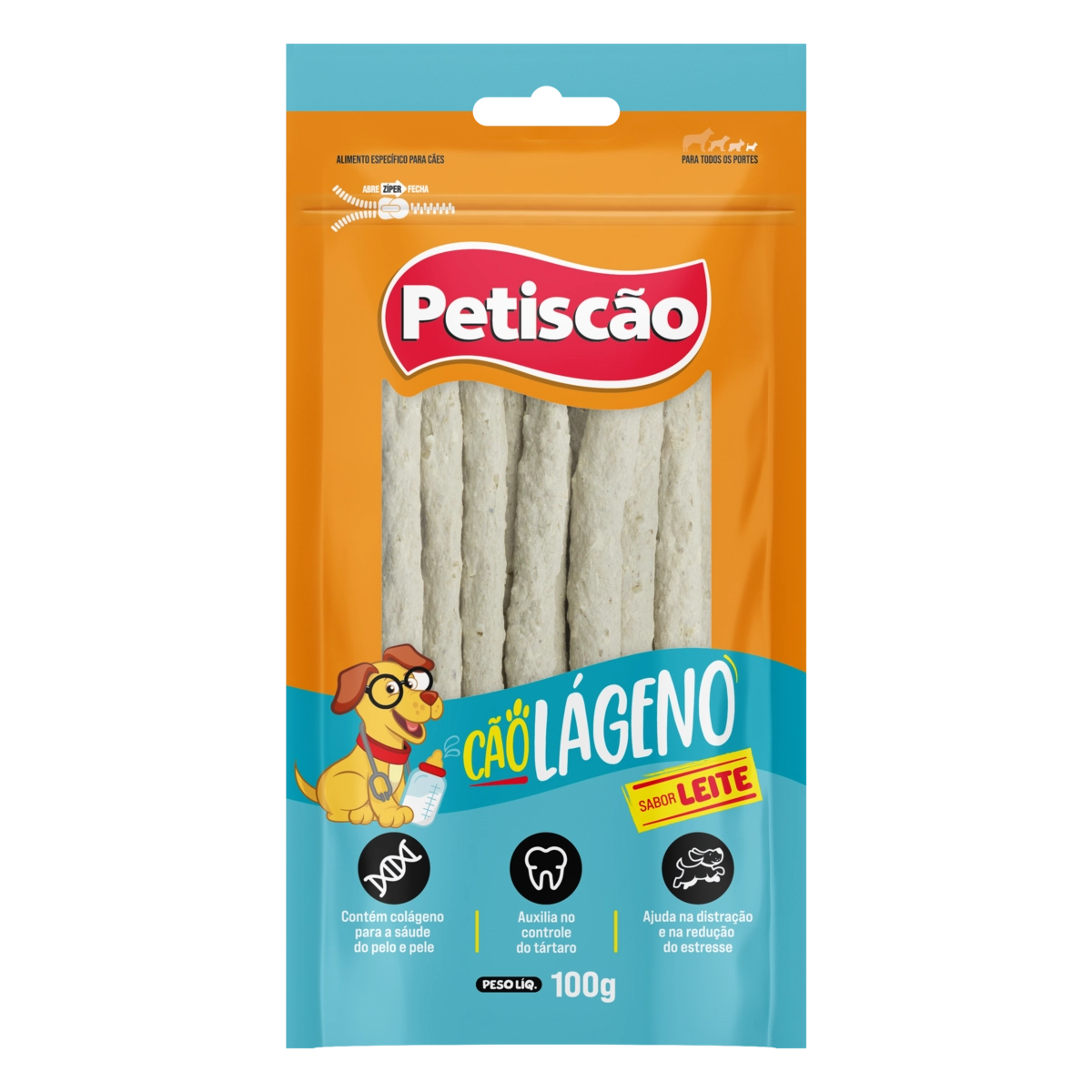 CAOLAGENO LEITE 100G