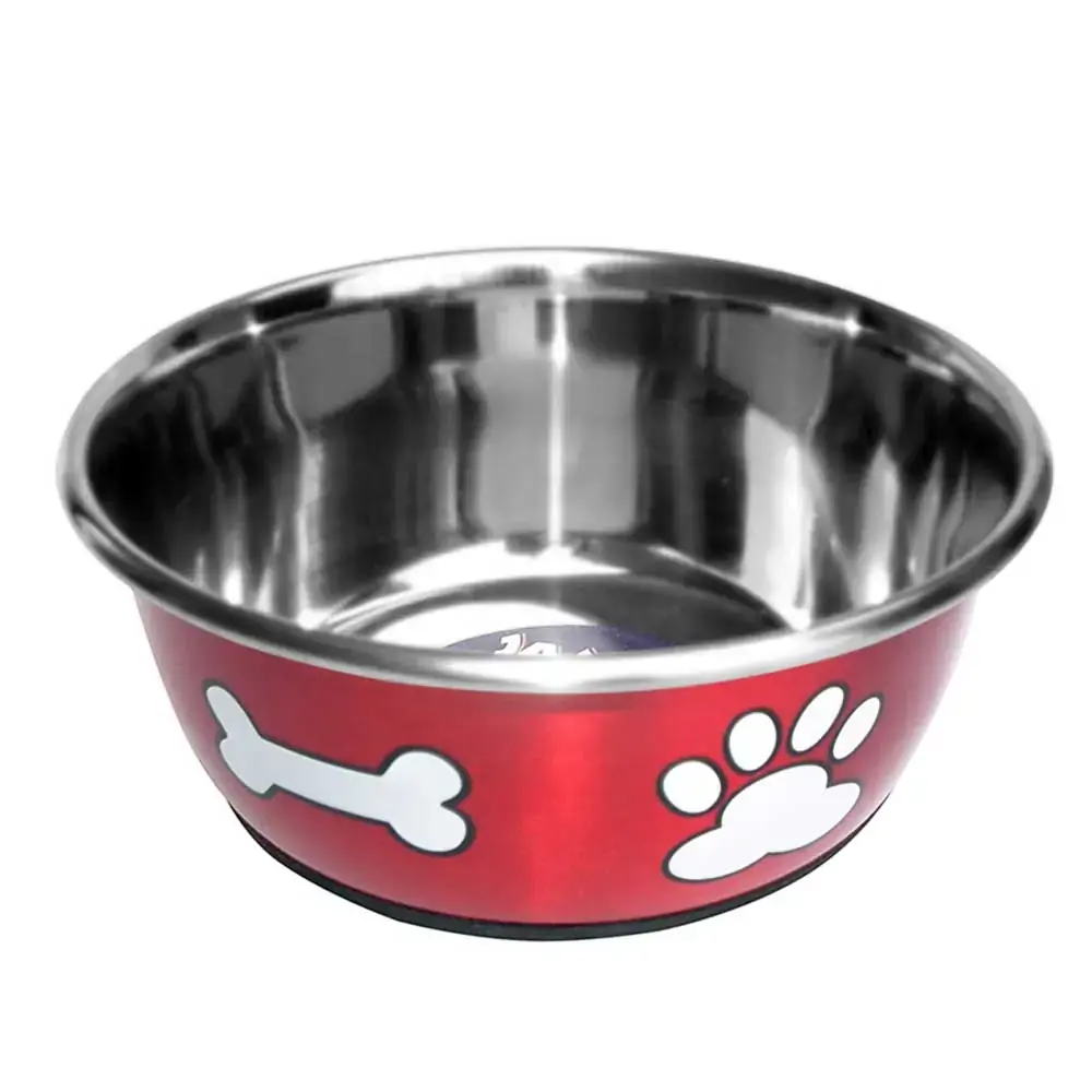 Comedouro Metãlico Vermelho Nâ 3 Jambo Un