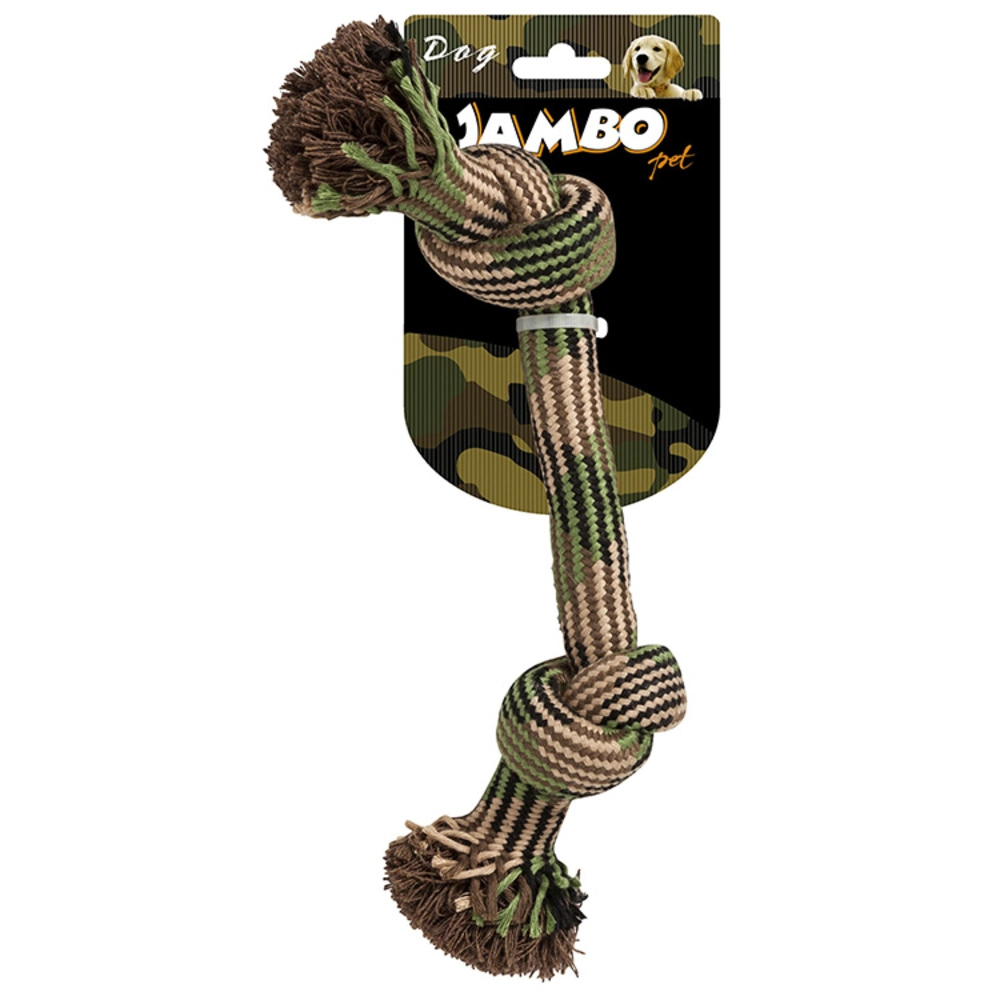 Brinquedo Jambo Para Cães Corda Militar Verde