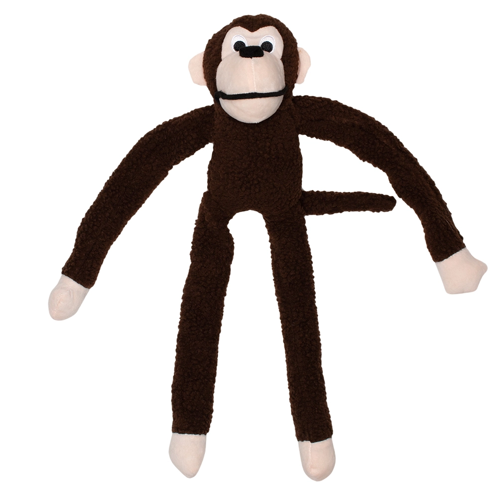 Brinquedo Pelúcia Mordedor Macaco Grande Marrom Kelev Jambo Pet