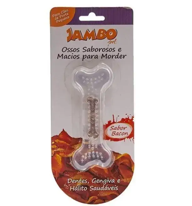 Mordedor Jambo Osso Silicone Boninho Bacon G