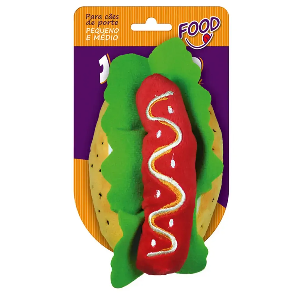 Brinquedo Food Hot Dog Jambo Para Cães