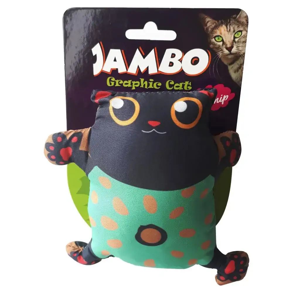 Brinquedo Cat Grafic Cute Jambo Para Gatos Azul