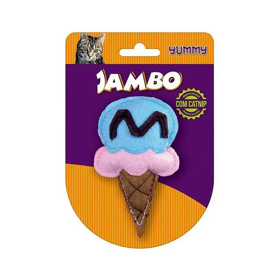 Brinquedo Cat Yummy Sorvete Jambo Para Gatos Azul