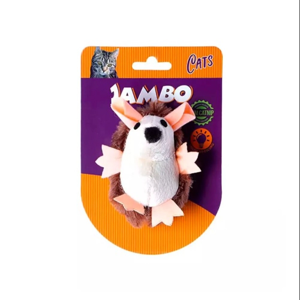 Brinquedo Jambo Para Gatos Ouriço Brilhante