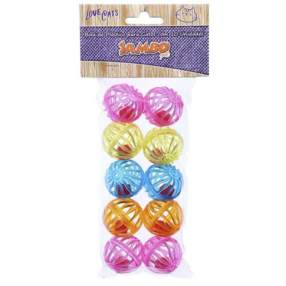 Brinq Bola Plastico 10un Jambo
