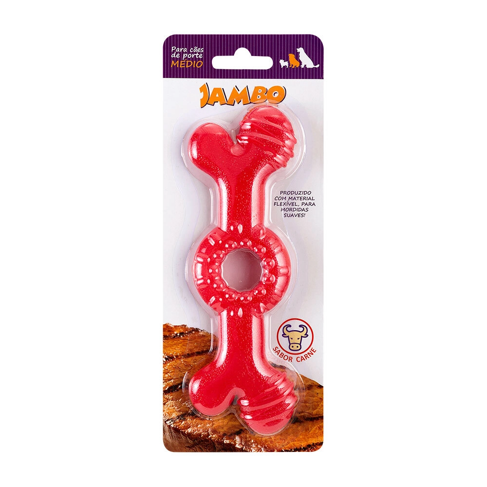 Mordedor Osso Anelado Jambo Sabor Carne Grande