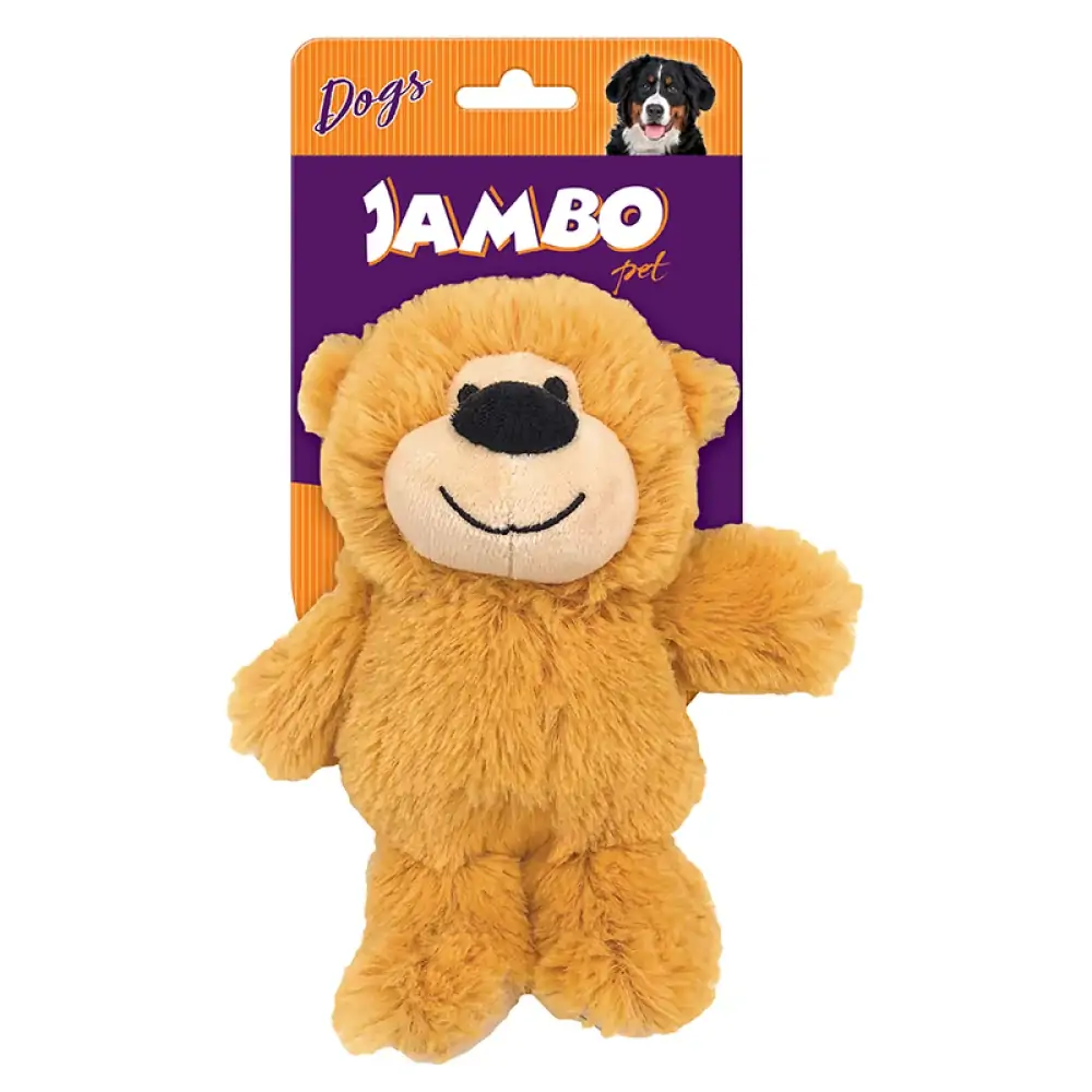 Brinquedo Para Cachorros Pelúcia Happy Bear Bege Jambo Pet