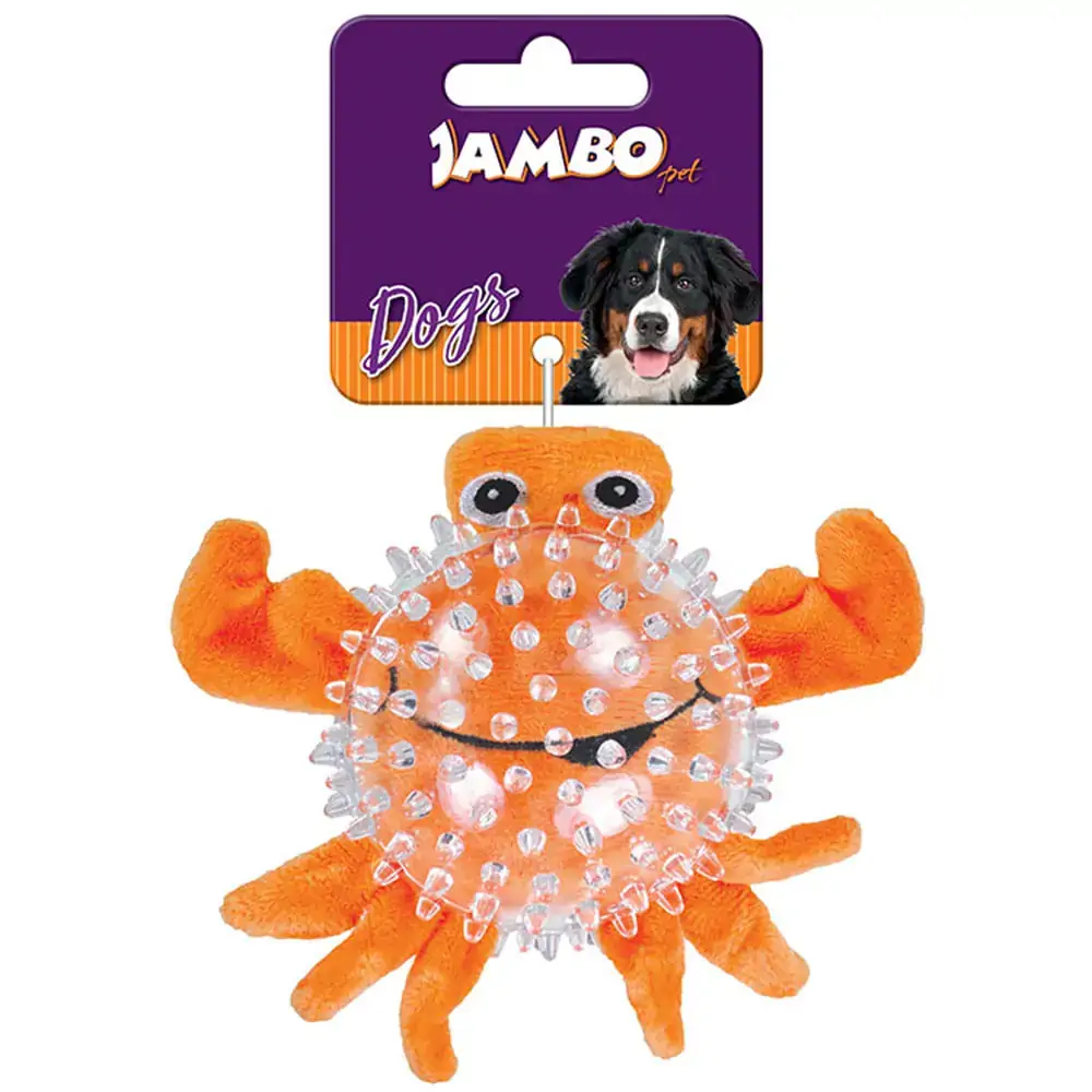 Mordedor de Pelúcia Spiky Ball Caranguejo Jambo