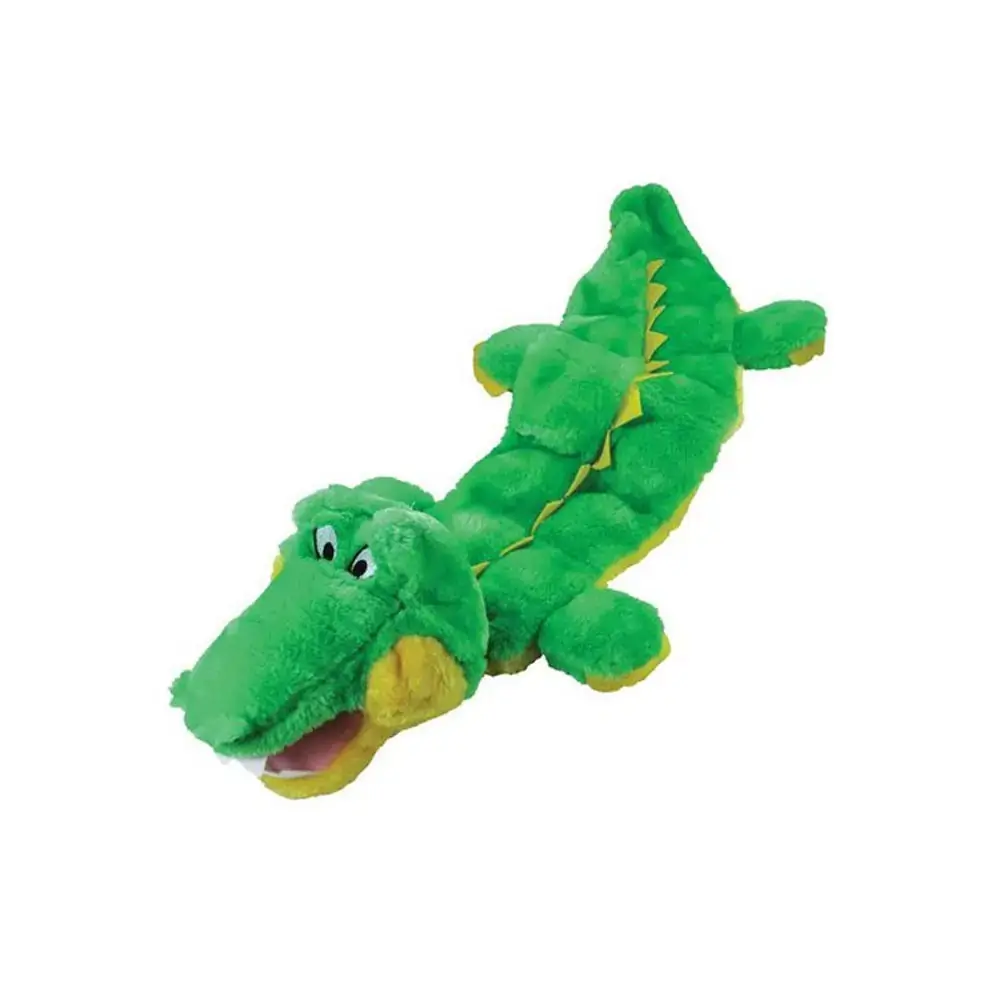 Brinquedo Mordedor Pelúcia Jacaré Multi Squeaker