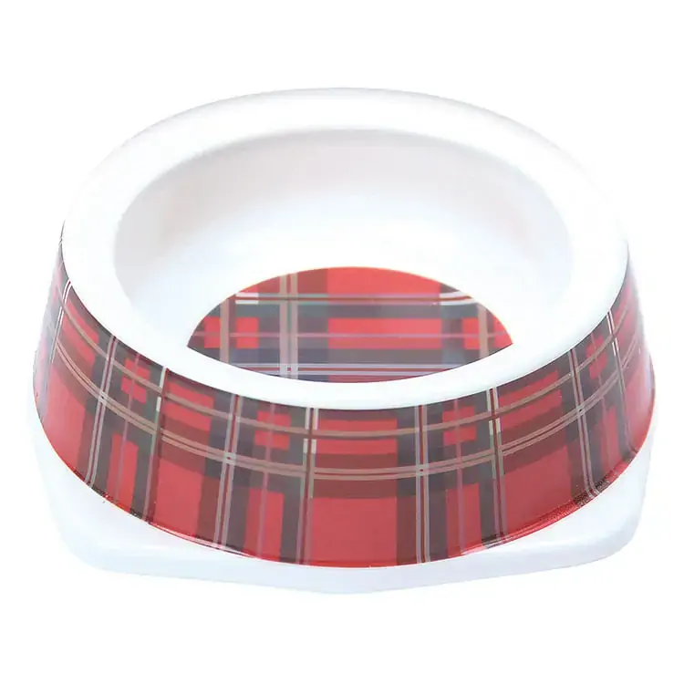 Comedouro Plãstico Tartan 3 Jambo Pet