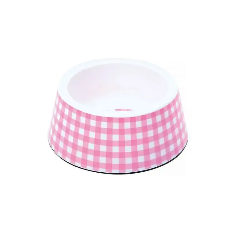 Tigela Plastica Vichy Rosa 1