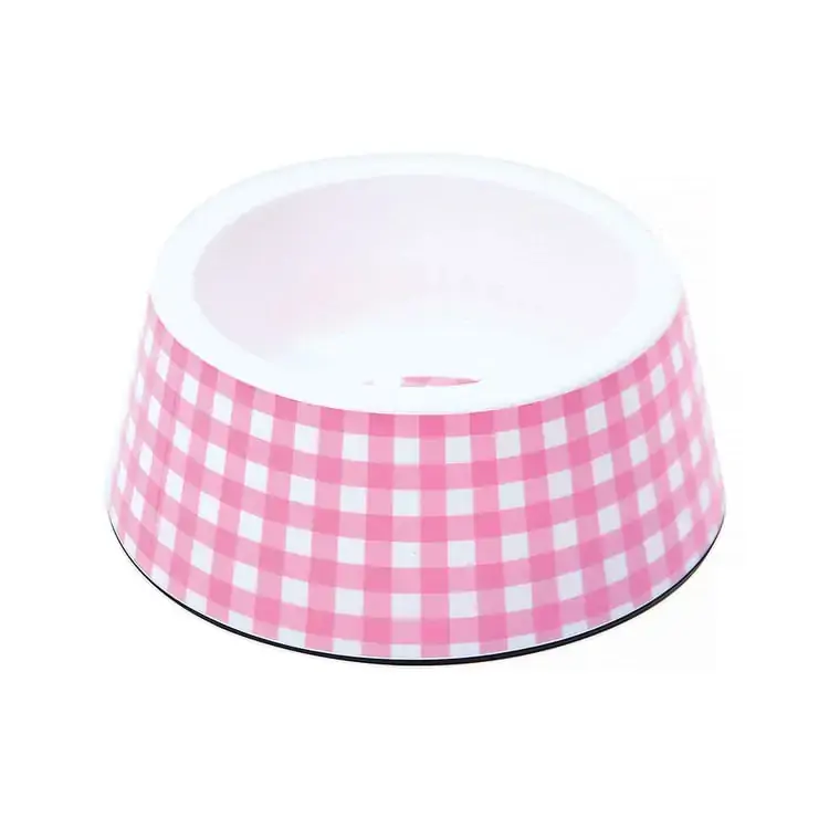 Tigela Plastica Vichy 02 Rosa Jambo