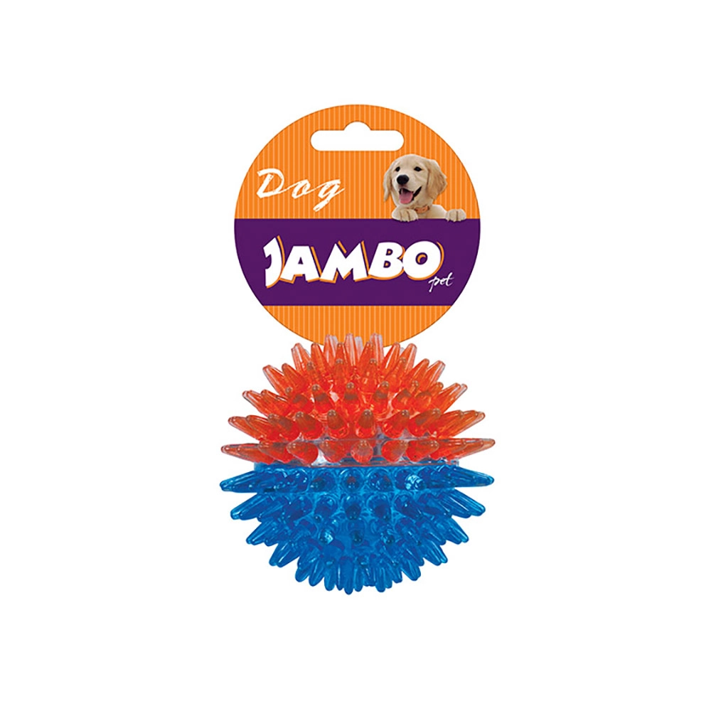 Bola Tpr Pequena Espinho Dual Azul E Laranja
