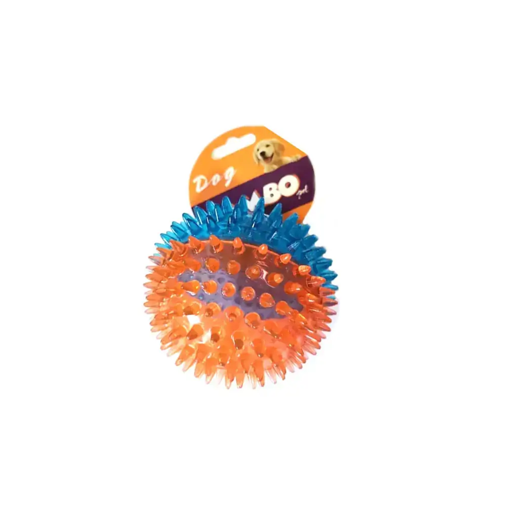 Bola Tpr Media Espinho Dual Azul E Laranja