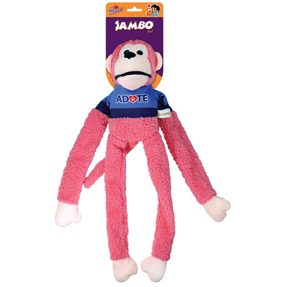 Mordedor Pelucia Macaco Adote Rosa
