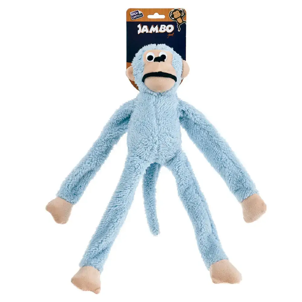 Brinquedo Macaco De Pelúcia Para Cães Edição Limitada Azul Claro Jambo