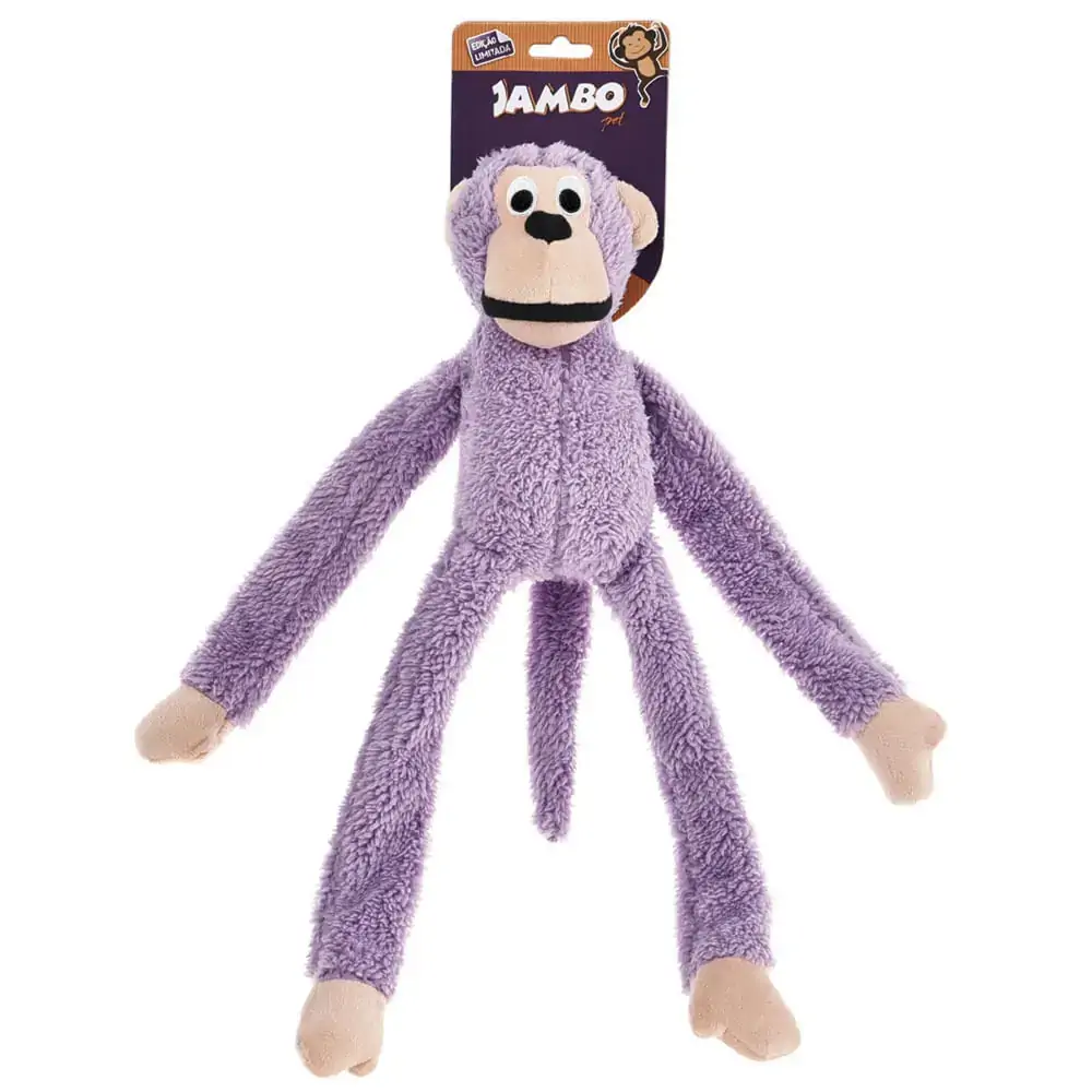 Brinquedo Macaco De Pelúcia Para Cães Edição Limitada Lilás Jambo