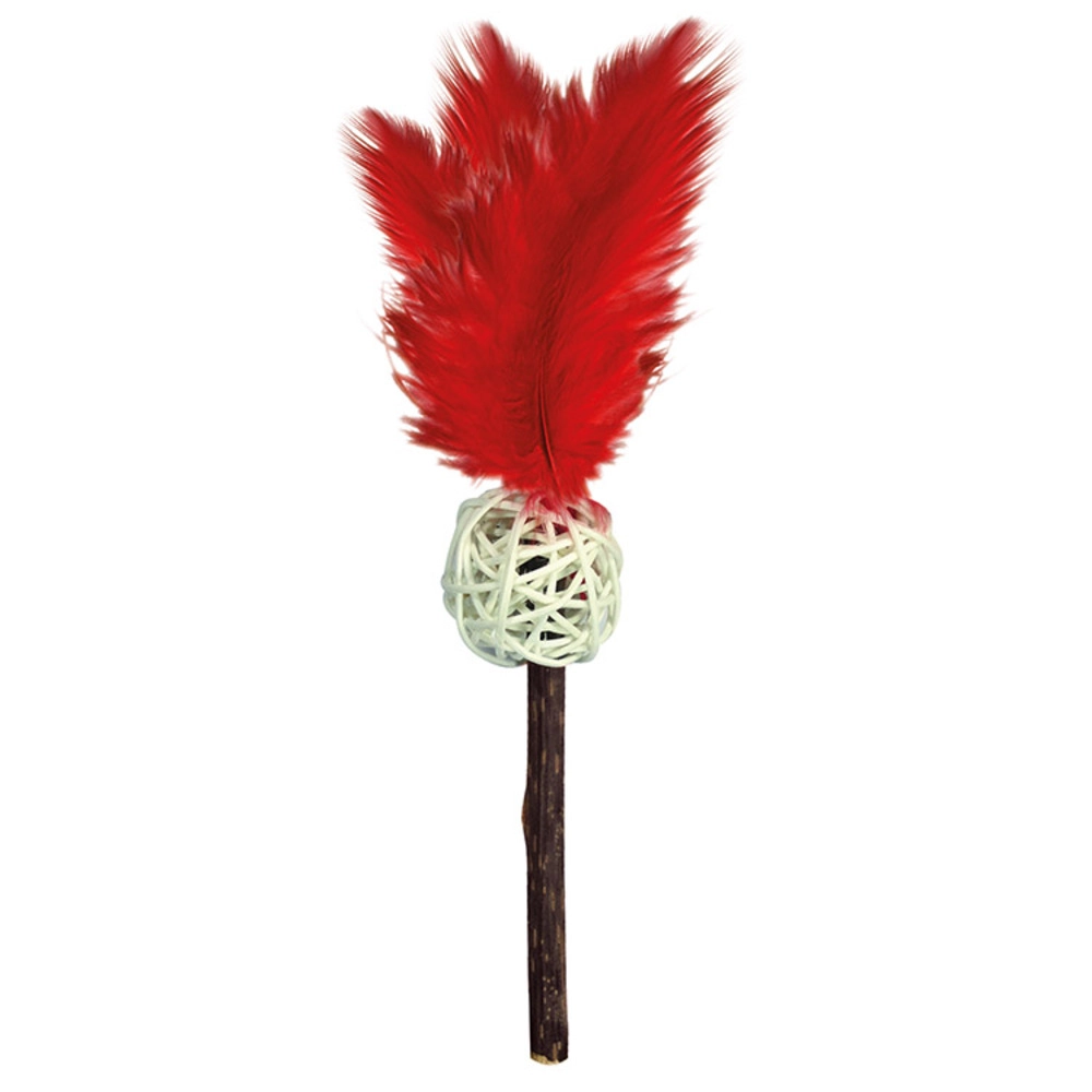Stick Matatabi Com Bola E Pena Vermelha