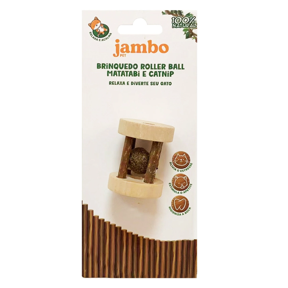 Brinquedo Roller Ball Matatabi E Catnip Jambo