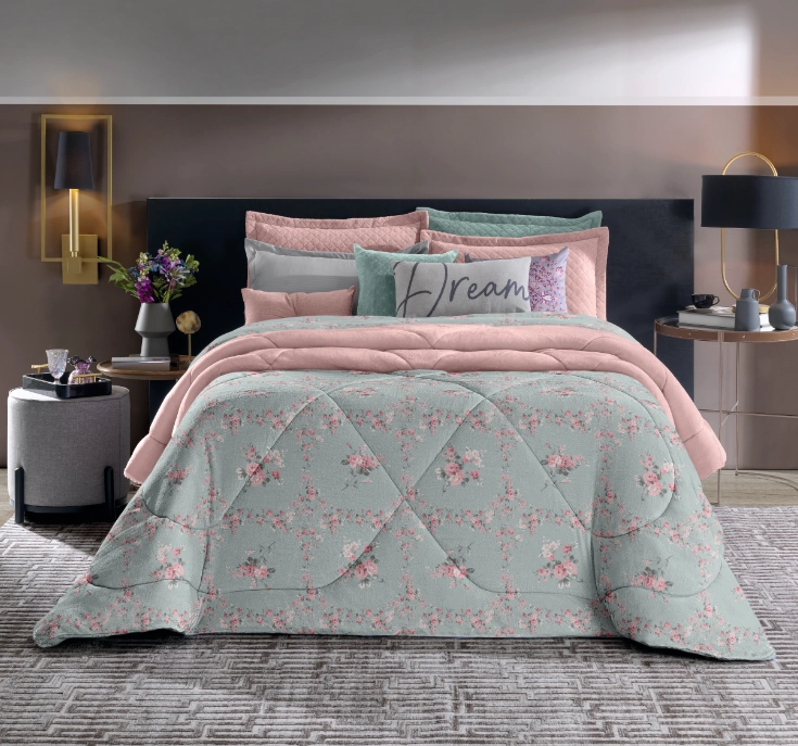Edredom Plush Combo Soft Casal Slim Sort 1.80x2.10m Ed0574.2303 Hedron