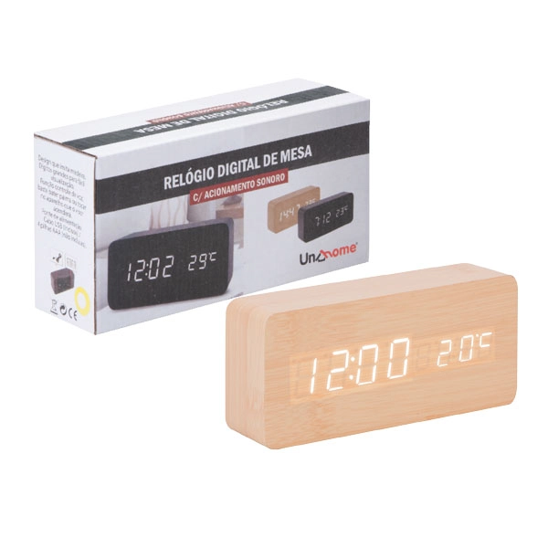 Relogio Dig.mesa 4aaa 15cm Uny Gift