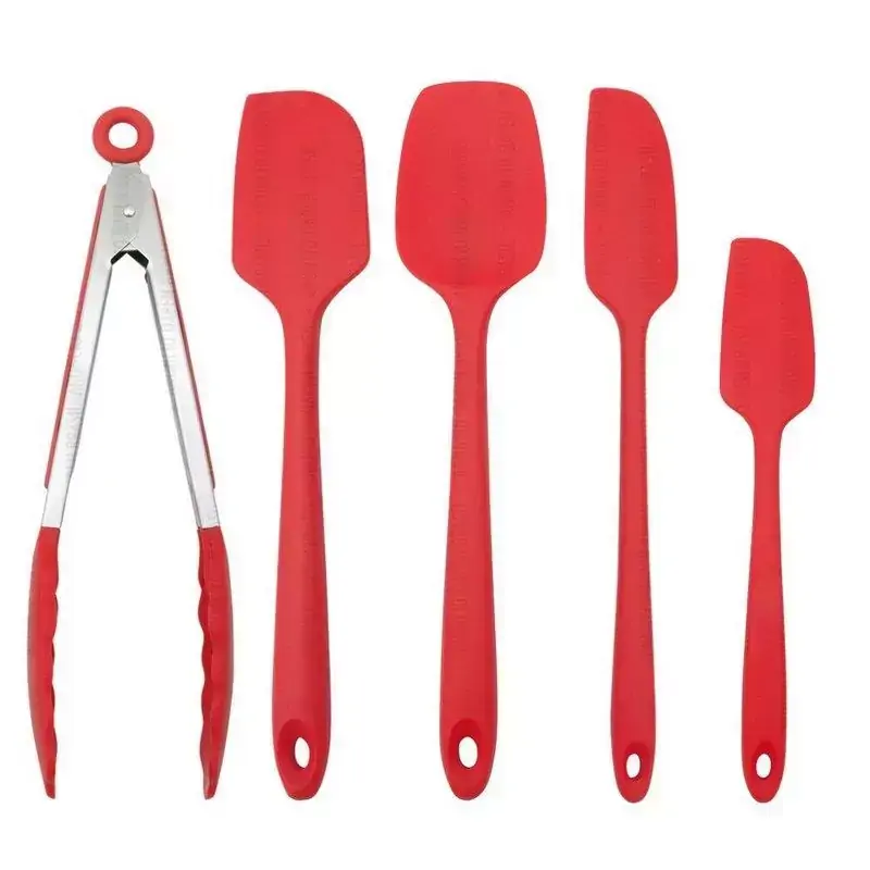Conjunto de Silicone c/ 4 Espátulas + 1 Pegador 26,5 Cm Cores Sortidas, Uny Home SU201312 - 145978