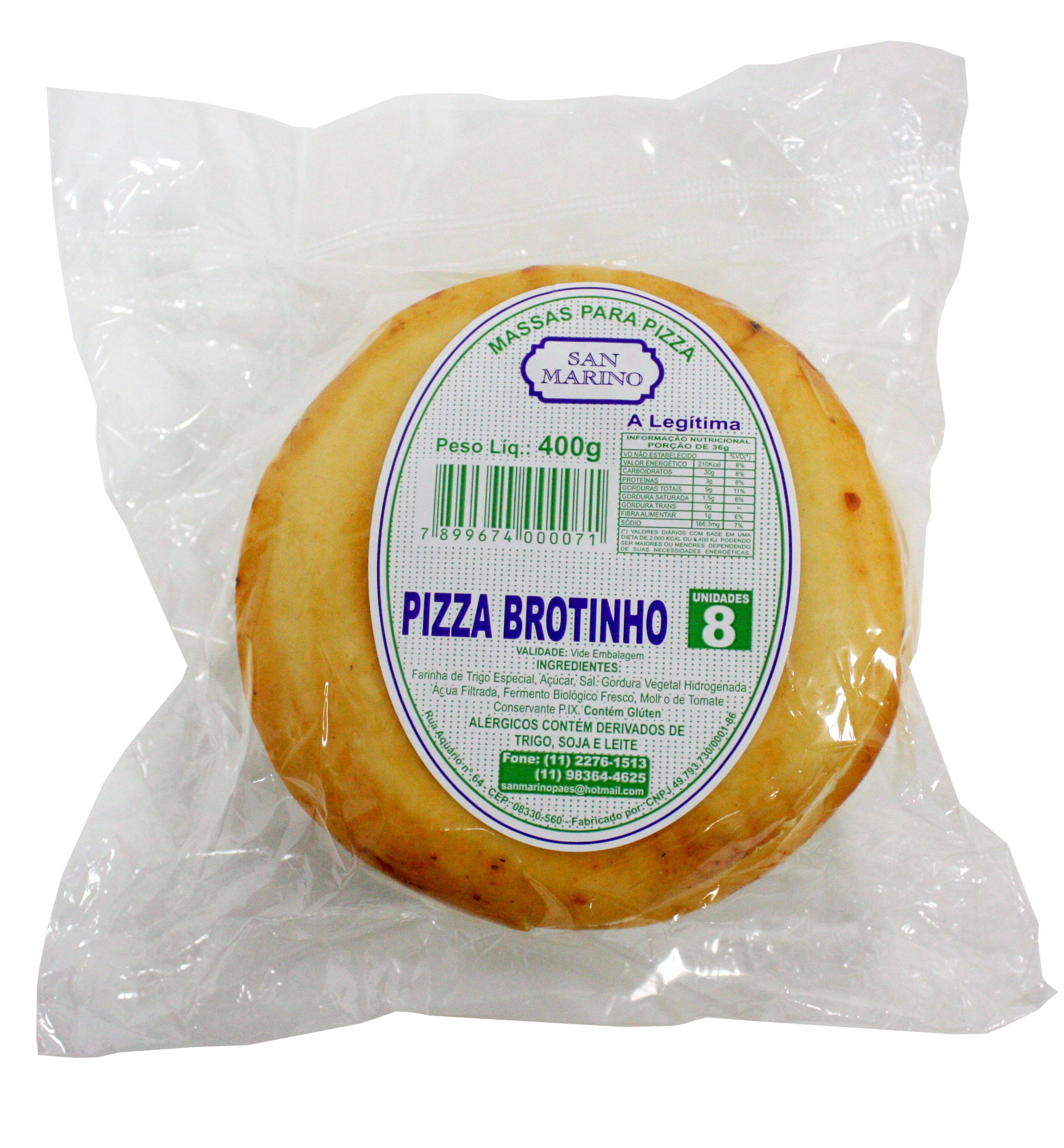Massa Pizza San Marino Brotinho